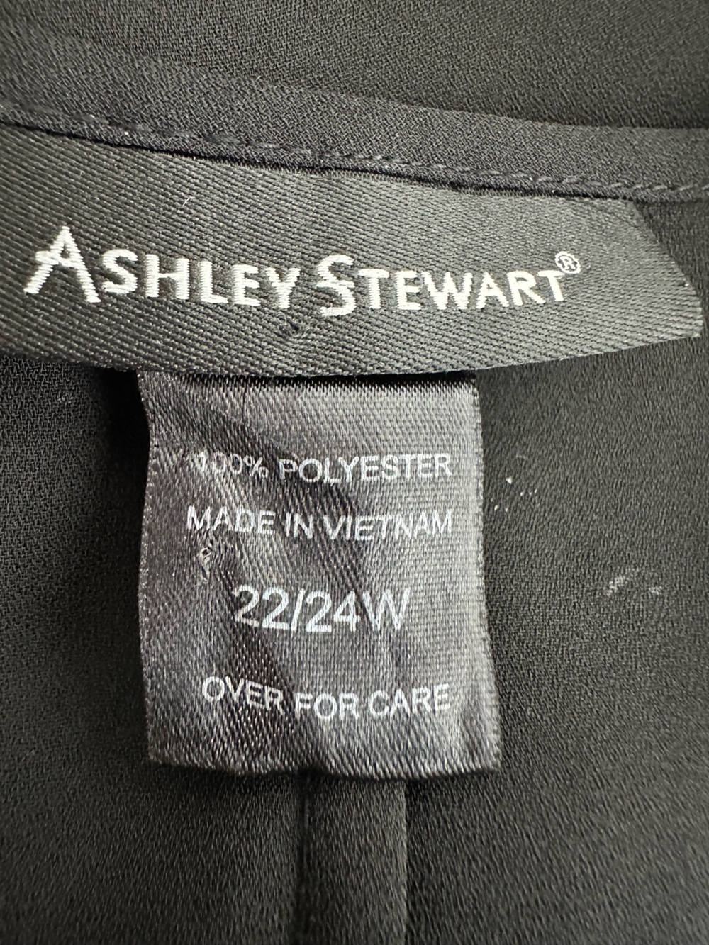 Ashley Stewart Black blouse 22/24w
